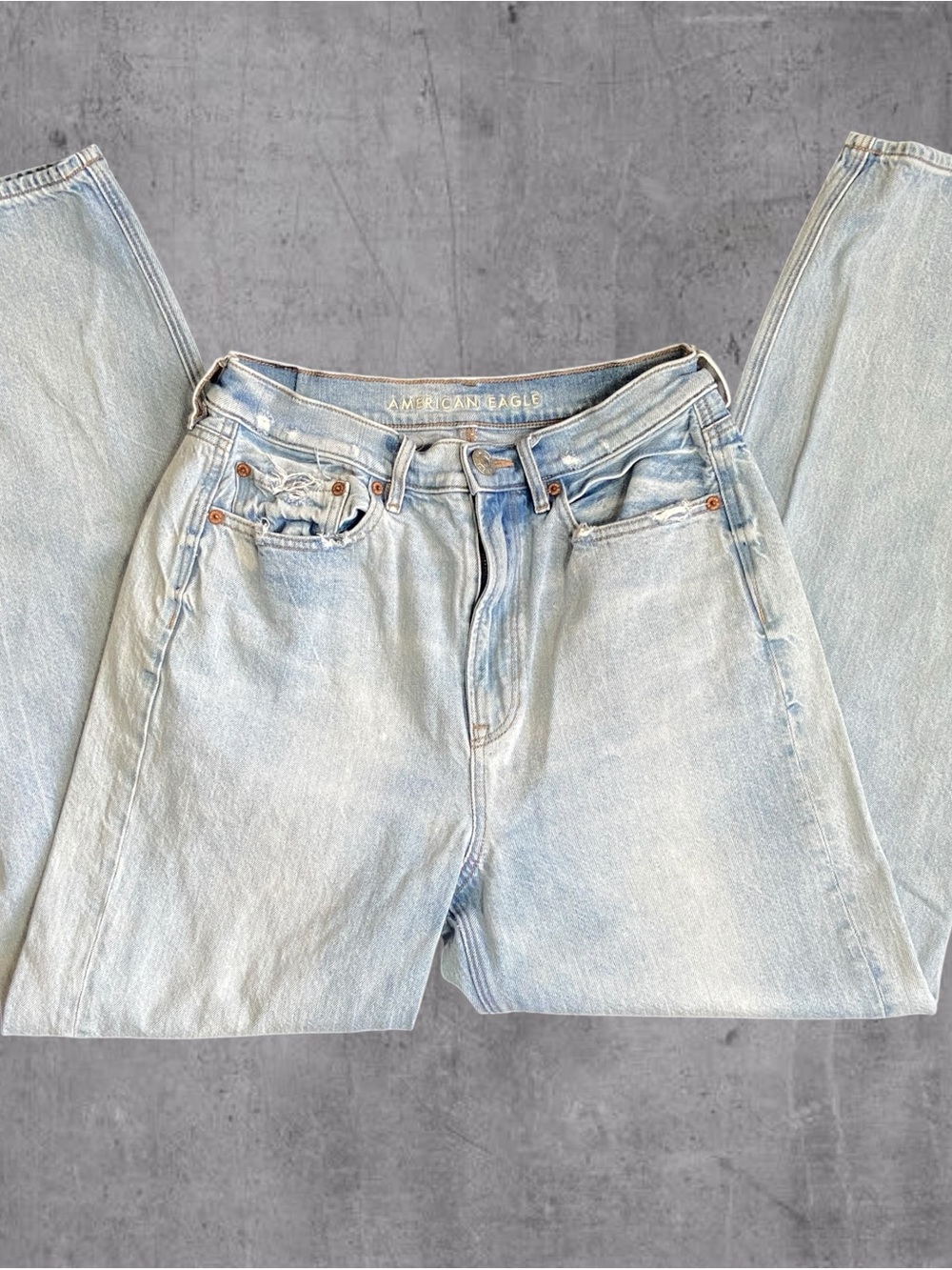 American Eagle | High Rise Baggy 90s Inspired Straight Mom Jeans | Size 8 - Picture 6 of 9